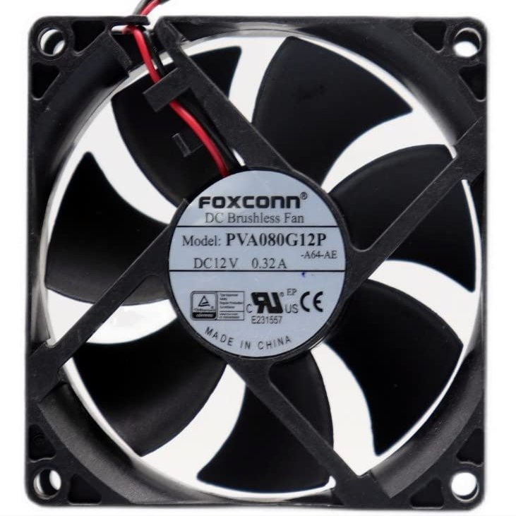 1 PCS PVA080G12P DC12V 0.32A 808025mm Cooling Fan