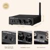 AIYIMA A07 Pro TPA3255 Stereo Amplifier Bluetooth 5.2 300Wx2 HiFi Class D Amp 2.0/2.1 Channel Audio Power Amp for Home Audio Speaker with Bass Treble knobs& 3.5mm Line Output,Supports 24-48V view 2