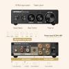 AIYIMA A07 Pro TPA3255 Stereo Amplifier Bluetooth 5.2 300Wx2 HiFi Class D Amp 2.0/2.1 Channel Audio Power Amp for Home Audio Speaker with Bass Treble knobs& 3.5mm Line Output,Supports 24-48V view 3