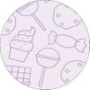 Bonateks, Round Digital Printed Mouse Mat Non Slip Backing for Office and Home Use Diameter 22cm view 1