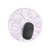 Bonateks, Round Digital Printed Mouse Mat Non Slip Backing for Office and Home Use Diameter 22cm view 2