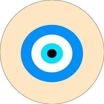 Bonateks, Round Digital Printed Mouse Mat Non Slip Backing for Office and Home Use Diameter 22cm