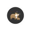 Bonateks, Round Digital Printed Mouse Mat Non Slip Backing for Office and Home Use Diameter 22cm view 4