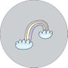 Bonateks, Round Digital Printed Mouse Mat Non Slip Backing for Office and Home Use Diameter 22cm view 1
