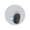 Bonateks, Round Digital Printed Mouse Mat Non Slip Backing for Office and Home Use Diameter 22cm view 2