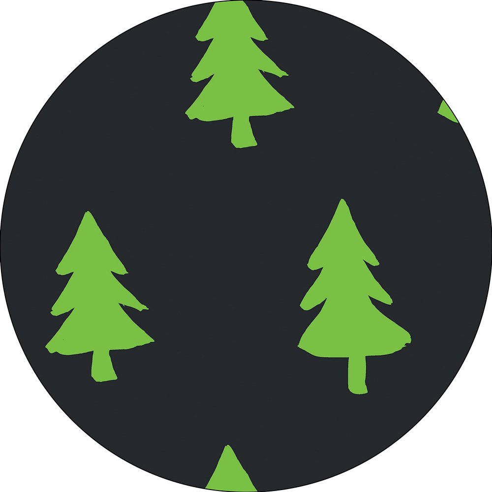 Bonateks, Round Digital Printed Mouse Mat Non Slip Backing for Office and Home Use Diameter 22cm