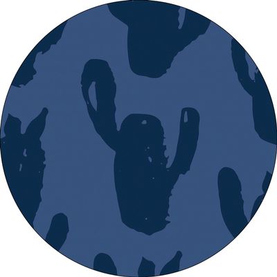 Bonateks, Round Digital Printed Mouse Mat Non Slip Backing for Office and Home Use Diameter 22cm