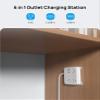 TROND Ultra Flat Plug Power Strip - Extension Cord 10FT with 3 USB Chargers, Power Strip with Long Cord, 3 Widely Outlets Charging Station, Wall Mount for Home Dorm Room Essentials view 2