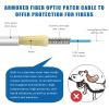 100ft (30 Meters) SM SC/UPC to SC/APC Fiber Optic Patch Cable, Armored Single Mode Patch Cable, Fiber Optic Jumper Optical Patch Cord - SIMPLEX - 9/125um - OS1/OS2 Compatible, LSZH White view 2