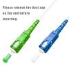 100ft (30 Meters) SM SC/UPC to SC/APC Fiber Optic Patch Cable, Armored Single Mode Patch Cable, Fiber Optic Jumper Optical Patch Cord - SIMPLEX - 9/125um - OS1/OS2 Compatible, LSZH White view 4