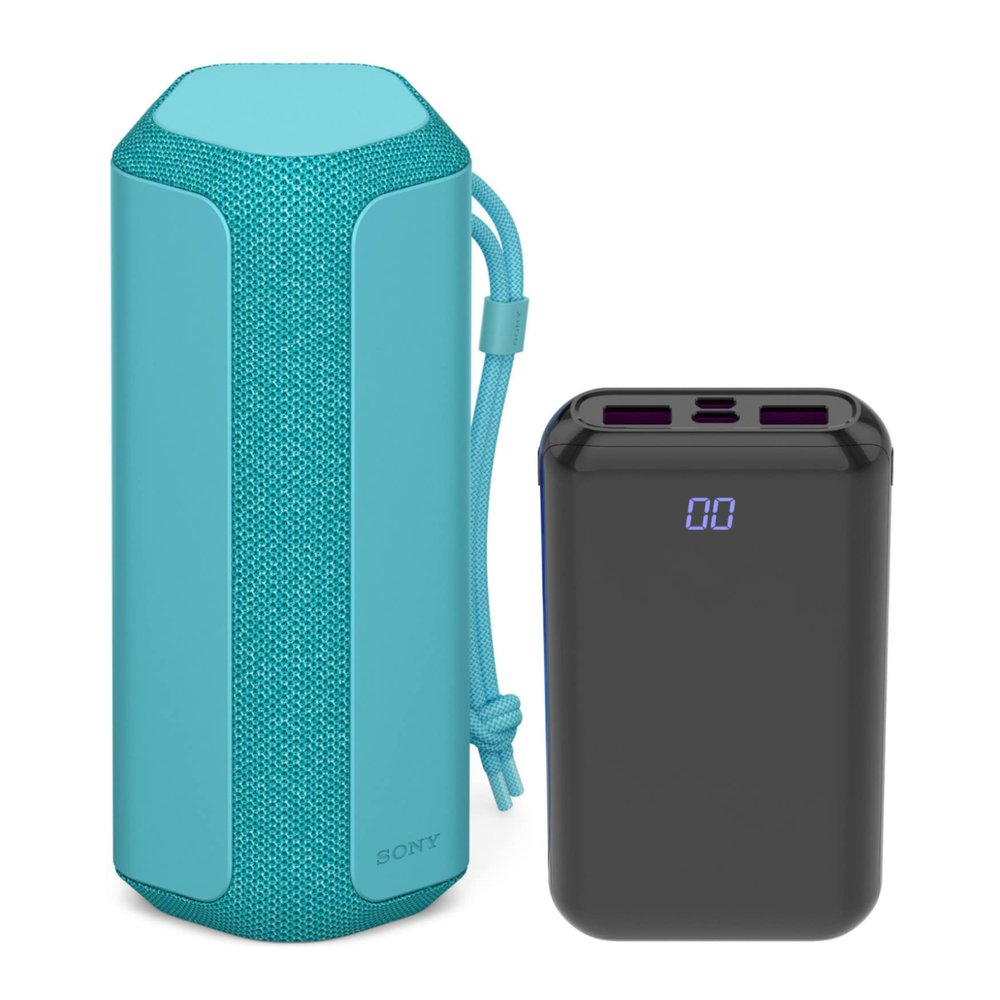 Sony SRS-XE200 X-Series Wireless Ultra Portable Bluetooth Speaker (Blue) Bundle with Portable Speaker Accessory (2 Items)
