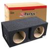 Bbox Dual Vented 12 Inch Subwoofer Box - Pro Audio Tuned Dual Car Subwoofer Boxes & Enclosures - Premium Subwoofer Box Improves Audio Quality, Sound & Bass - Spring Loaded Speaker Terminals view 1