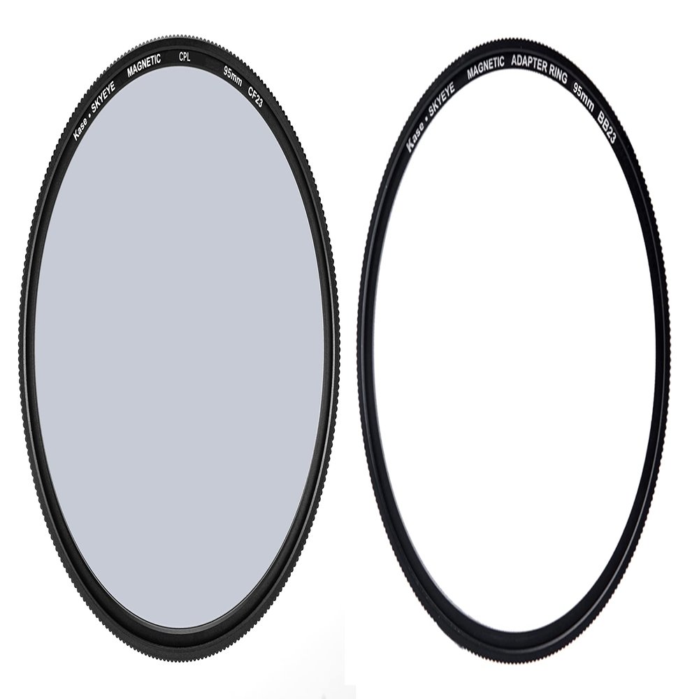 Kase Skyeye 95mm CPL Magnetic MC Optical Glass Filter Incl Adapter 95