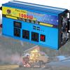 800W/1000W/1500W/3000W Pure Sine Wave Power Inverter 12V/24V/48V DC to 110V/ 220V AC Converter for Family RV Off Grid Solar System Car with 3 AC Power Outlets 4 USB Ports LCD Display,1000W-24Vto220V view 1
