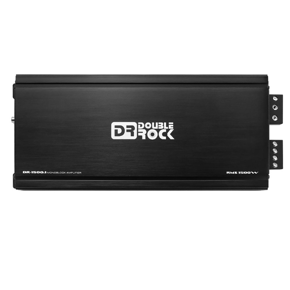 DR Double Rock DR-1500.1 Amplifier Car Audio Car Amplifier Subwoofer Amplifier RMS 1500 Watt Car Amp Class D Monoblock Car Amps with Bass Knob Level Remote Control 1500W Amp Stable Power Amplified