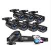 ZOSI H.265+ 1080p Security Camera System Outdoor Indoor, 5MP Lite CCTV DVR 8 Channel with 2TB HDD for 24/7 Record & 8 x 1080p Weatherproof Surveillance Bullet Camera, Remote Access, Motion Detection view 1