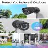 ZOSI H.265+ 1080p Security Camera System Outdoor Indoor, 5MP Lite CCTV DVR 8 Channel with 2TB HDD for 24/7 Record & 8 x 1080p Weatherproof Surveillance Bullet Camera, Remote Access, Motion Detection view 2