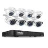 ZOSI 8CH H.265+ 1080p Home Security Camera System Outdoor Indoor, 5MP Lite CCTV 8 Channel DVR, 8pcs 1080p Weatherproof Surveillance Bullet Dome Camera, Remote Access, Human Vehicle Detection (No HDD) view 1