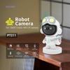 Cute Robot Smart 2MP Baby Indoor WiFi IP Camera Motion Detection Tracking Sound Alarm Cloud Storage Two-Way Audio Full Color Night Vision Pan 355 Security Camera view 3