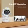 Cute Robot Smart 2MP Baby Indoor WiFi IP Camera Motion Detection Tracking Sound Alarm Cloud Storage Two-Way Audio Full Color Night Vision Pan 355 Security Camera view 4