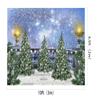 10x6.5ft Christmas Tree Background Christmas Snow Photography Background Fairyland Starry Sky Background for Newborn Baby Shower Family Xmas Holiday Party Decorations Background view 4