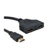 Otobaijeni Links HDMI-Compatible Splitter 1 in 2 Out, 4K Cable for Dual Monitors Duplicate/Mirror Only, 1x2 HDMI Splitter 1 to 2 Amplifier for Full HD 1080P 3D with 0.3m 30cm 1ft Cable view 1