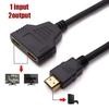 Otobaijeni Links HDMI-Compatible Splitter 1 in 2 Out, 4K Cable for Dual Monitors Duplicate/Mirror Only, 1x2 HDMI Splitter 1 to 2 Amplifier for Full HD 1080P 3D with 0.3m 30cm 1ft Cable view 3