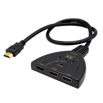 2.97Gbps Bandwidth 4K 1080P HDMI 3 Port HD Converter Auto Video Switch Switcher
