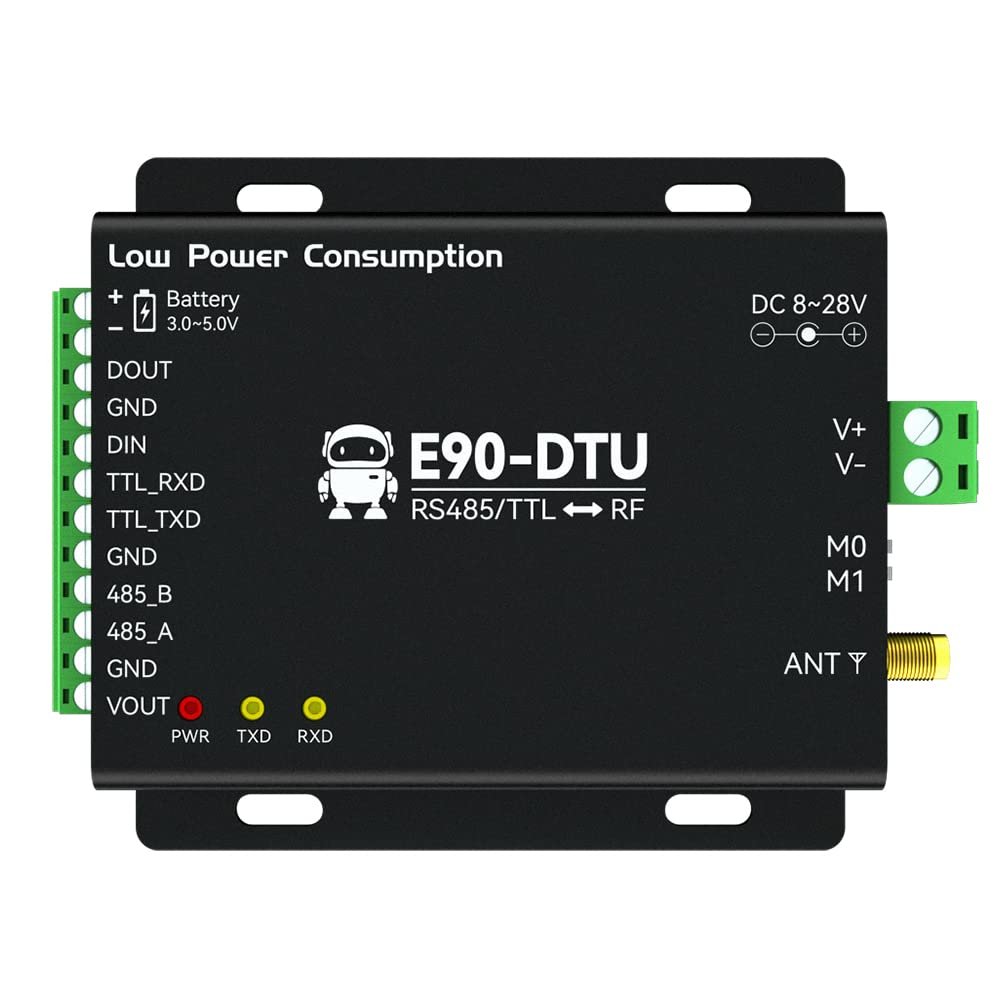 433MHz Lora Wireless RS485 TTL to RF Digital Transmission Radio Modbus Slave Polling E90-DTU(400SL30L) Low Power 30dbm 10KM Watchdog Wake Up