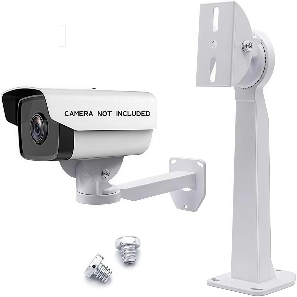 V-Fiabilidad Security Camera Duckbill Wall Mount Bracket - 11.8 Inch Heavy-Duty Aluminum, 360 Swivel & 90 Tilt, Universal Indoor/Outdoor Surveillance Camera Mount (22 lbs Capacity)