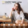 Bedside Table LED Night Light with Wireless Charger and Bluetooth Speaker, Desk Lamp As Sleep Aid White Noise Machine and Phone Holder, Great Birthday Gifts for Girlfriend, WomenMusic Upgrade view 2