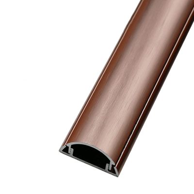 HAIXHX Aluminum Alloy Cable Raceway Cord Cover, Sturdy Wall Mount Cable Concealer Management for Revent Cable Trips & Protect Wires (Color : Rose Gold, Size : No.3)