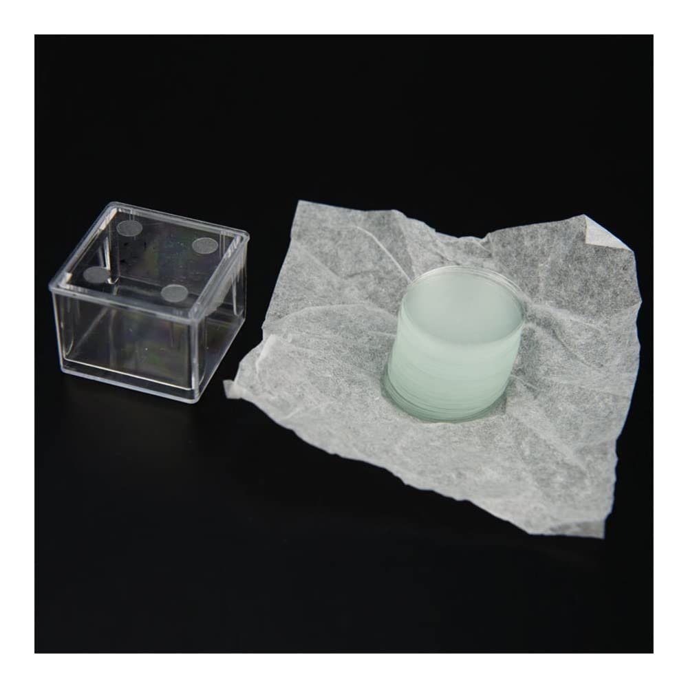 RADHAX Microscope Kit 1000Pcs Round Microscope Glass Slides Cover Slips Blank Slides Microscope Accessories 0.13-0.17 mm Thickness, 25mm 26mm 28mm Microscope Lens Adapters (Color : 26mm)