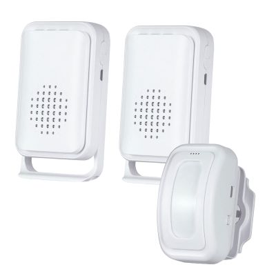 Wireless Motion Sensor Door Chime: Business Entry Doorbell Indoor Motion Detector Buzzer Monitor for Store Home Entrance Alert Bell, Bed Alarm for Elderly - LED Indicator & Vibration