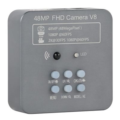 RADHAX Microscope Kit 48MP 2K Industrial Digital Microscope Camera Microscope Lens Adapters (Color : Camera)