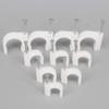 Angoily Cable Management Essential 100 Pcs Round Cable Wire Clips Wire Clamps Durable Plastic Weatherproof for Indoor Outdoor Use view 4