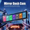 10 Mirror Cam, 3 Channel Front Inside and Rear View Mirror Backup Camera, Triple Backup Rearview Mirror Camera, Touch Screen, GPS, , Parking Assistance view 2