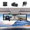 10 Mirror Cam, 3 Channel Front Inside and Rear View Mirror Backup Camera, Triple Backup Rearview Mirror Camera, Touch Screen, GPS, , Parking Assistance view 3