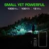 LitezAll Kodiak KUB Rechargeable Flashlight, 1000 Lumen Compact LED Light with Safety Lock, Clip-On Brim Mount, USB Charging, Drop Tested Pocket Flashlight for Everyday Carry and Outdoor Use view 2