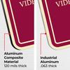 Hidden and Visible Cameras Video Surveillance for Owner Protection Dcor Sign, Burgundy Dark, 12x18 Inches, ACM, Fade Resistant, Made in USA view 4