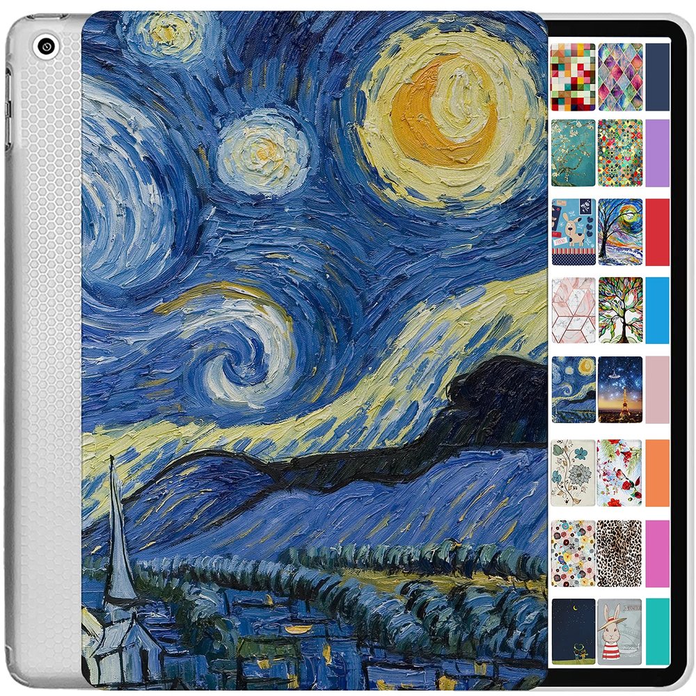 iPad Pro 11 inch 4th 3rd 2nd Gen Printed Cover A2759 A2762 MNXE3LL/A MNXD3LL/A A2435 MNXG3LL/A A2761 MNXF3LL/A A2377 MNXJ3LL/A MNXH3LL/A MNXN3LL/A MP553LL/A A2228 MY232LL/A MY252LL/A - Starry Night