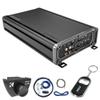 KICKER CX Series 46CXA3604T 4 Channel Car Amplifier w/ 46CK8 Amp Wiring Kit & 46CXARCT Dash Mount Wired Remote and DIAS Keychain view 1