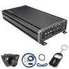 Kicker CX Series 46CXA6605T 5 Channel Car Amplifier w/ 46CK8 Amp Wiring Kit & 46CXARCT Dash Mount Wired Remote and DIAS Keychain view 1