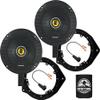 KICKER Speakers 6.5 inch for Chevrolet Spark 2016-2020 Upgrade Kit - Pair of CS Series with Adapters and Harness, Coaxial 6 1/2 Car Audio Front or Rear Door Speaker for Chevy CSC65, 46CSC654 view 1