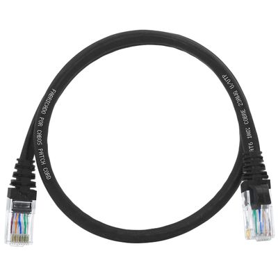 Cat6 Patch Cord 50 Centimeters Network Cable 100% Copper Black 50cm - CPC
