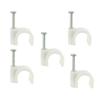 Angoily Plastic Line Cards 100 Pcs Round Cable Wire Clips Coaxial Cable Clamps Wire Staples for Electronics Long Lasting and Easy to Use view 1