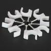 Angoily Plastic Line Cards 100 Pcs Round Cable Wire Clips Coaxial Cable Clamps Wire Staples for Electronics Long Lasting and Easy to Use view 3