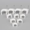 Angoily Plastic Line Cards 100 Pcs Round Cable Wire Clips Coaxial Cable Clamps Wire Staples for Electronics Long Lasting and Easy to Use view 4