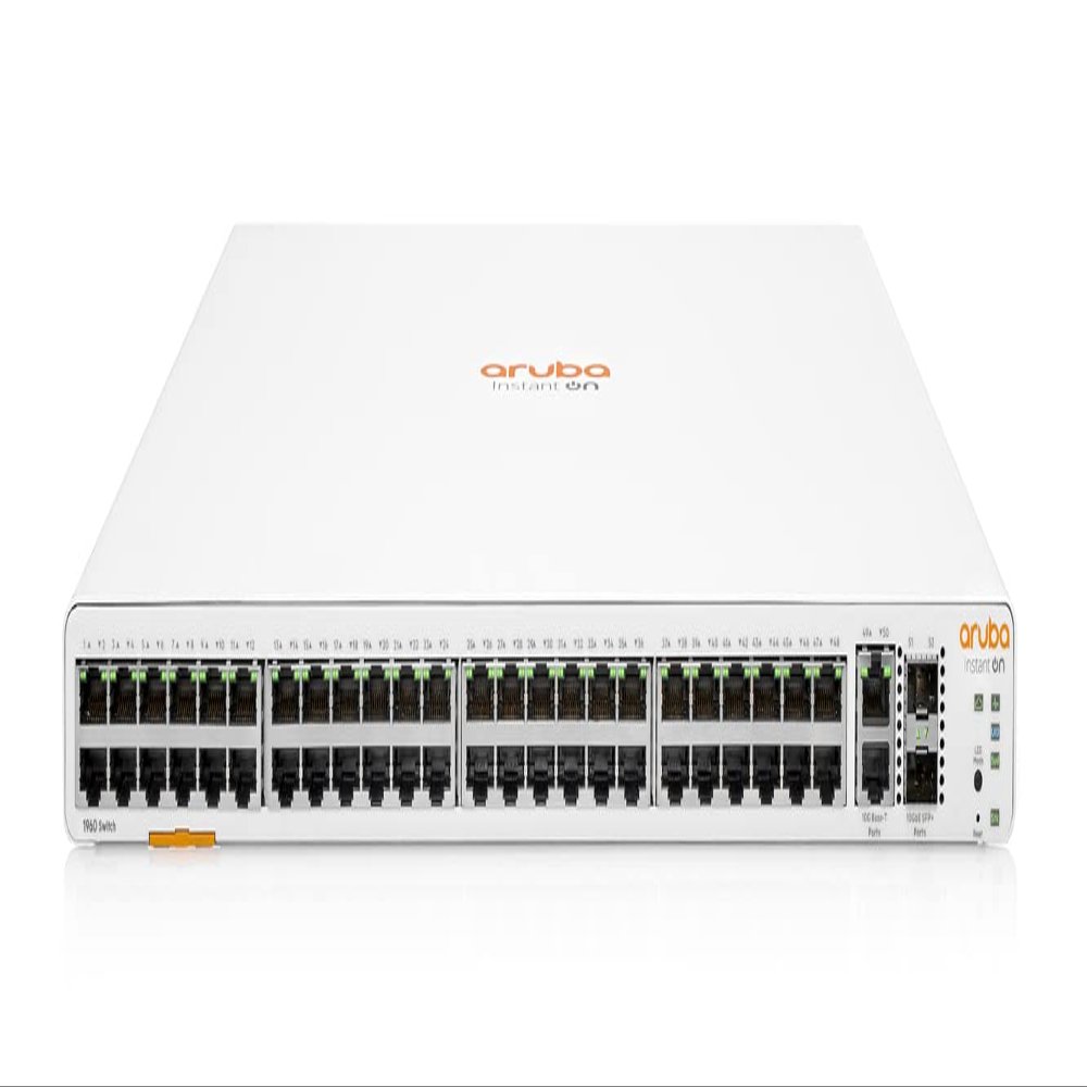 Aruba Instant On 1960 48-Port Gb Smart Switch-48x 1G | 2X SFP+ | 2x10GBase-T (JL808A#ABA) (Renewed)