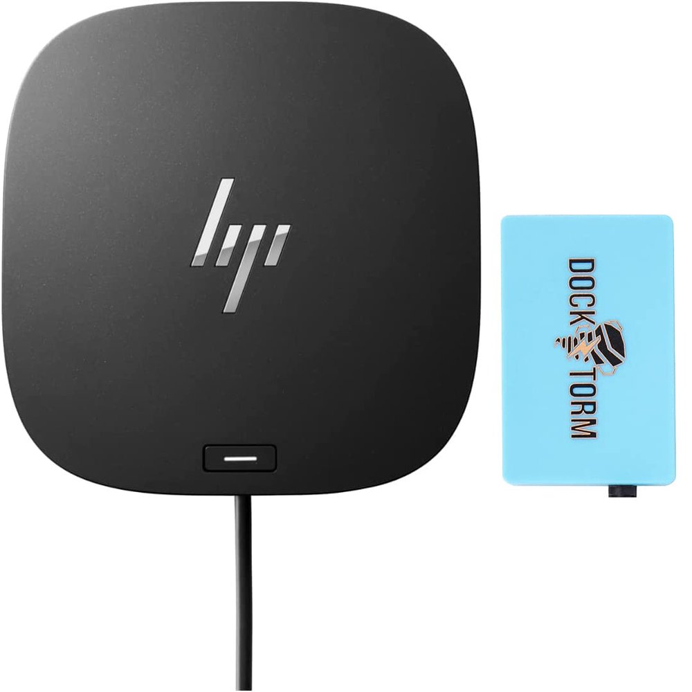 HP USB-C Essential Dock G5 (8 in 1 Adapter for USB-C and Thunderbolt-Enabled Laptops, Notebooks and PCs - Single Cable for Charging, Networking, or Data Transfers), Black